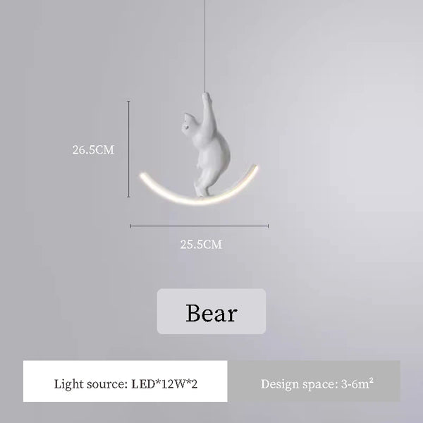 LED chandeliers with cute animals