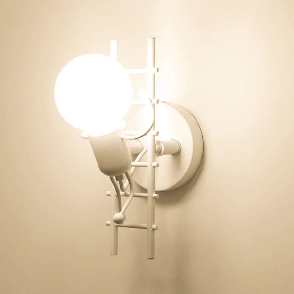 Retro style LED wall light