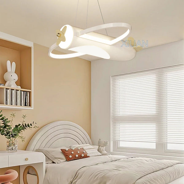 Creative Cartoon Airplane Pendant Lights