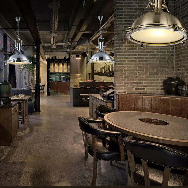 Nordic, retro, industrial, nostalgic LED pendant light