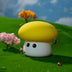 cute mushroom silicone lamp