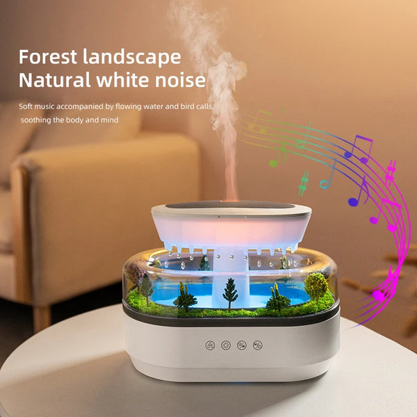 Air Humidifier with Colorful Light, White Noise, Essential Oil Diffuser, Ultrasonic Home Fragrance Diffuser