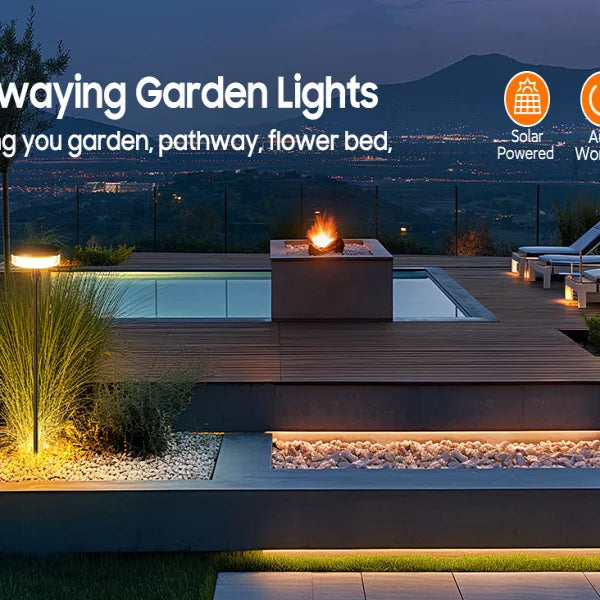 6-Pack Solar Pathway & Garden Lights – Auto On/Off Outdoor Decor for Lawn, Patio & Walkway