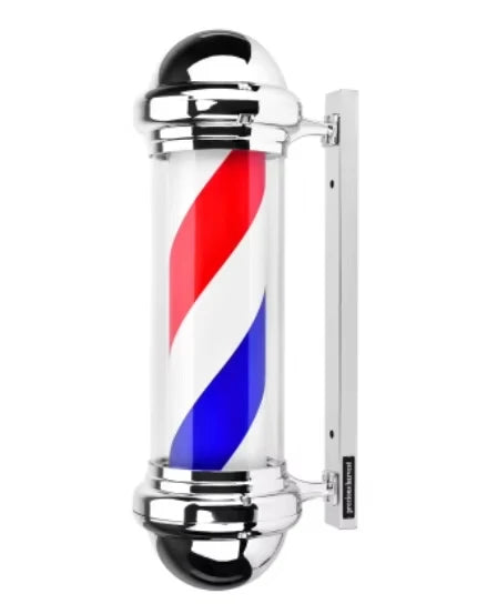Cylindrical rotating light for beauty salon