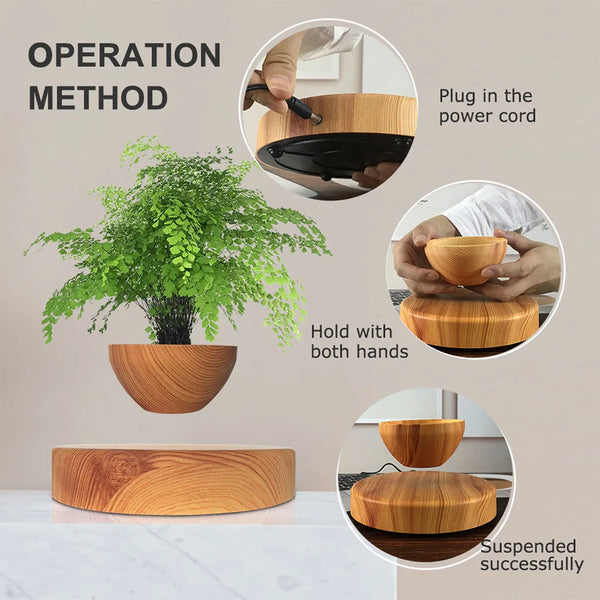 Levitating Air Rotating Bonsai Pot