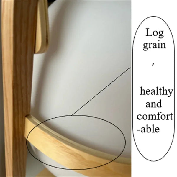 Simple wooden floor lamp for living room