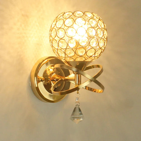Modern wall lamp, crystal sconce, retro, industrial