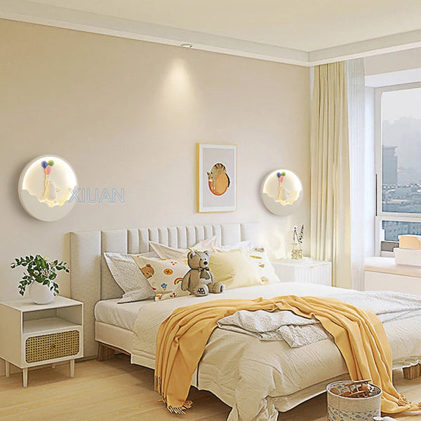 Cartoon Bear Rabbit Wall Lamps