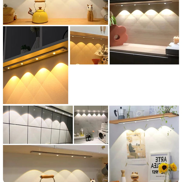 Wireless, ultra-thin LED motion sensor light