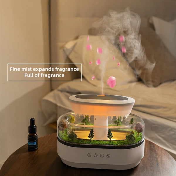 Air Humidifier with Colorful Light, White Noise, Essential Oil Diffuser, Ultrasonic Home Fragrance Diffuser