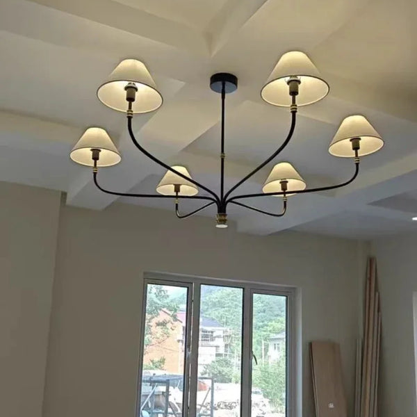 Decorative LED fabric ceiling light