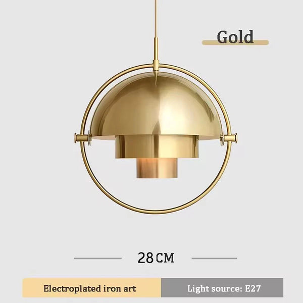 Polished Wrought Iron LED Dining Table Chandeliers