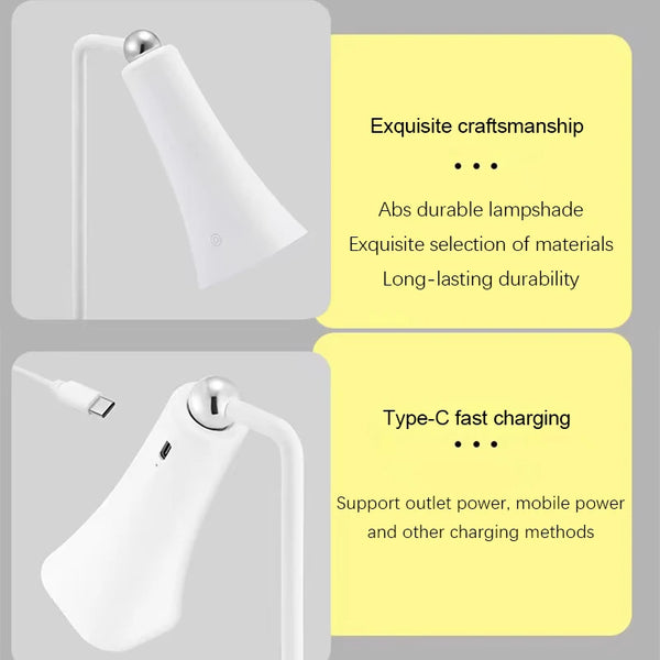 USB Rechargeable LED Magnetic Table Lamp with Dimmable Dimmer
