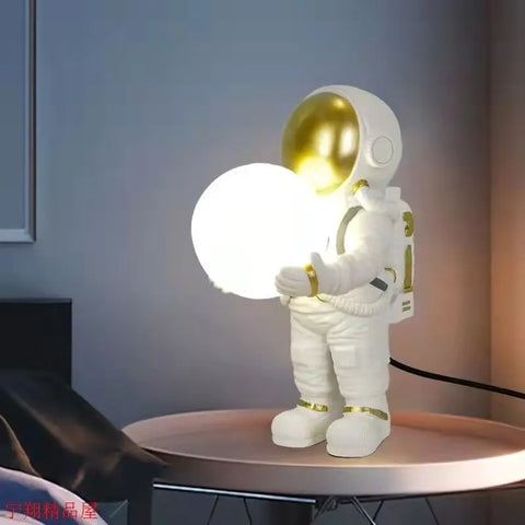 Astronaut desk lamps with rechargeable battery
