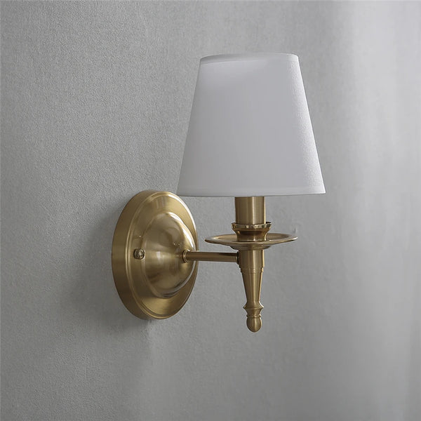 Linen wall lamp, Nordic lampshade