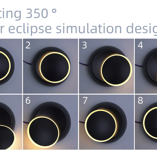 Modern 5W LED wall light with 350 degree rotation