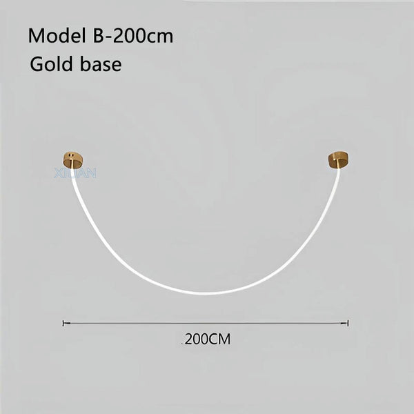 Modern chandelier with 360-degree lighting