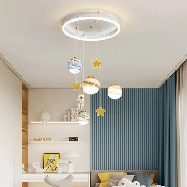 LED Astronaut Chandeliers