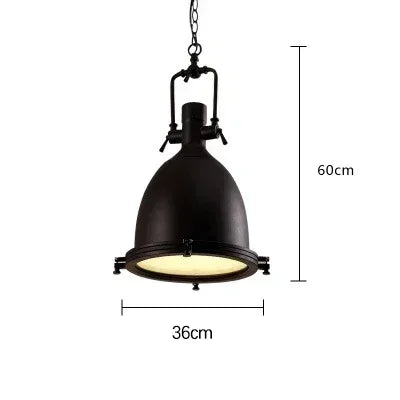 Nordic, retro, industrial, nostalgic LED pendant light