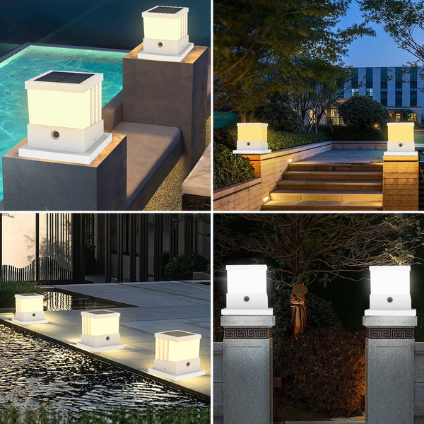 1/2/4 Packs Solar Light, Column Light, Solar Fence Light, IP65, Solar Lamp