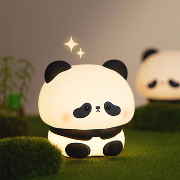 Silicone panda lamp