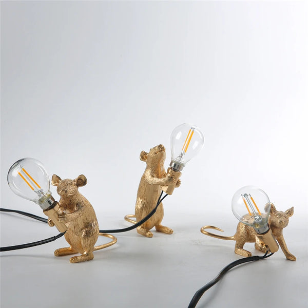 Nordic Resin Mouse Night Light, Small, Cute, Modern, LED