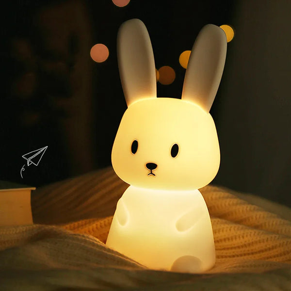 Cute silicone bunny lamp