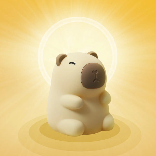 cute capybara silicone lamp