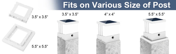 1/2/4 Packs Solar Light, Column Light, Solar Fence Light, IP65, Solar Lamp