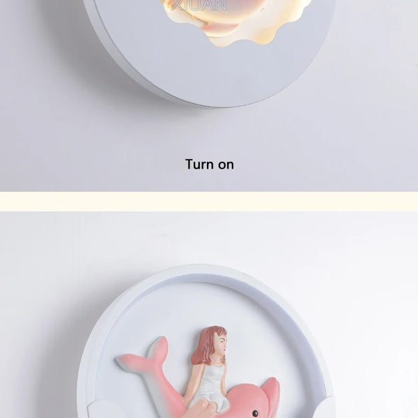 Cartoon Bear Rabbit Wall Lamps