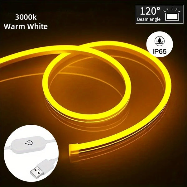 Neon LED Strip with Touch Sensor, USB DC 5V