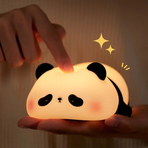 Silicone panda lamp