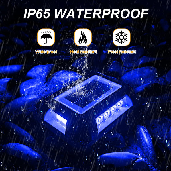 8PCS Solar Underground Deck Lights – IP65 Waterproof LED Spotlights for Garden, Lawn & Street Decor