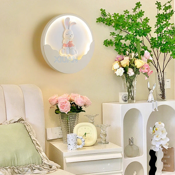 Cartoon Bear Rabbit Wall Lamps
