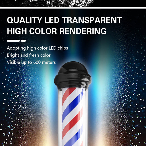 Cylindrical rotating light for beauty salon