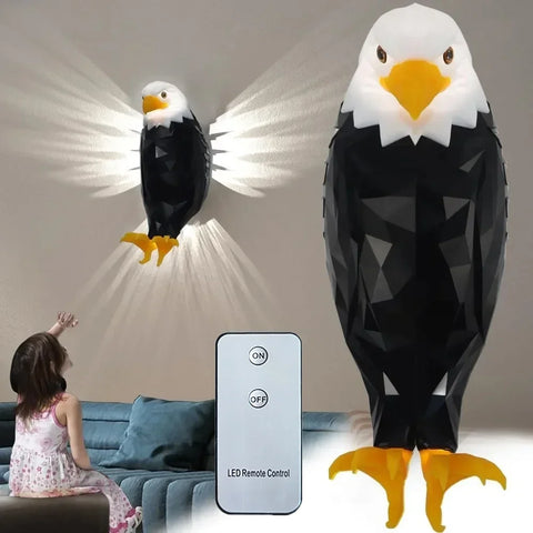 3D eagle shaped wall lamp
