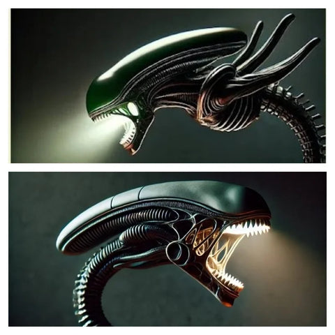 Alien Lamp Stand Futuristic Resin Home Decor