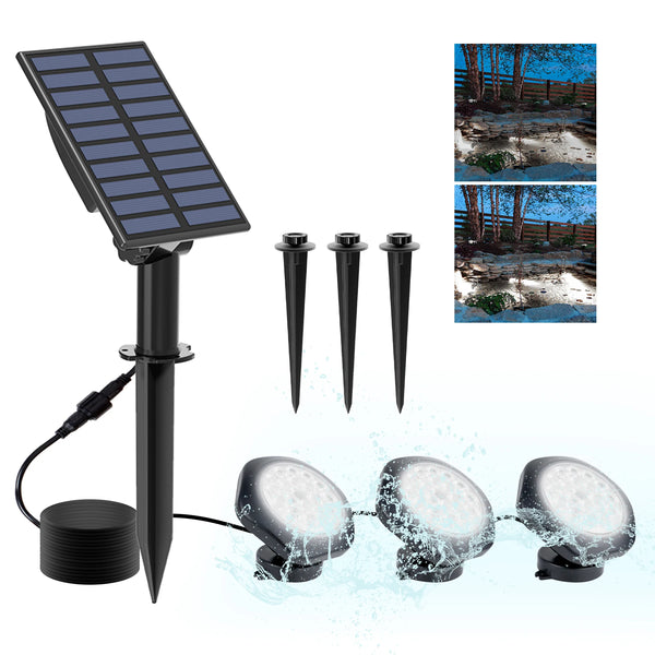 2/3/5PCS Solar Underwater LED Lights – Decorative Waterproof Lighting for Pool, Pond, Fountain, Aquarium & Lawn