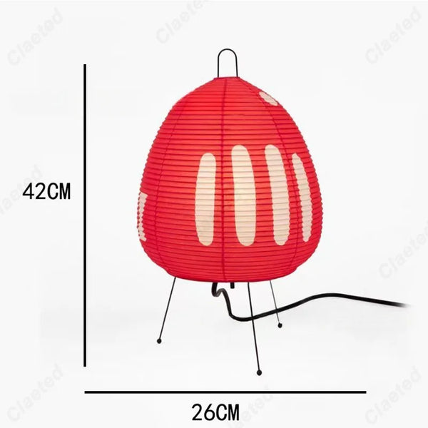 Creative minimalist rice paper LED table lamp, retro decoration