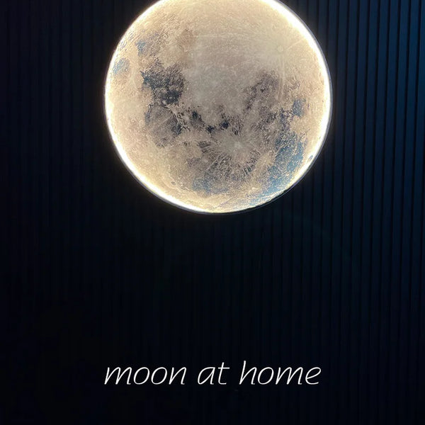 Minimalist moon wall lamp