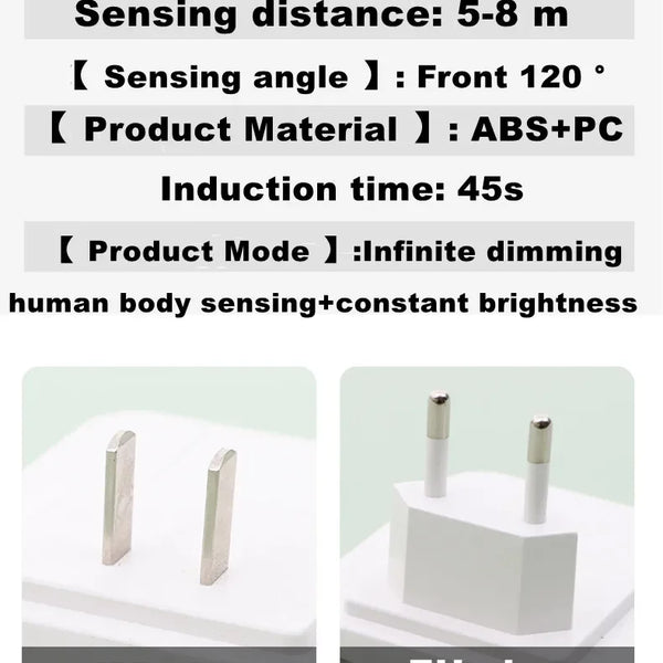 LED Night Lights with Motion Sensor and Adjustable Light for Closet, Bedside, Bedroom, Hallway, Wireless Night Lighting