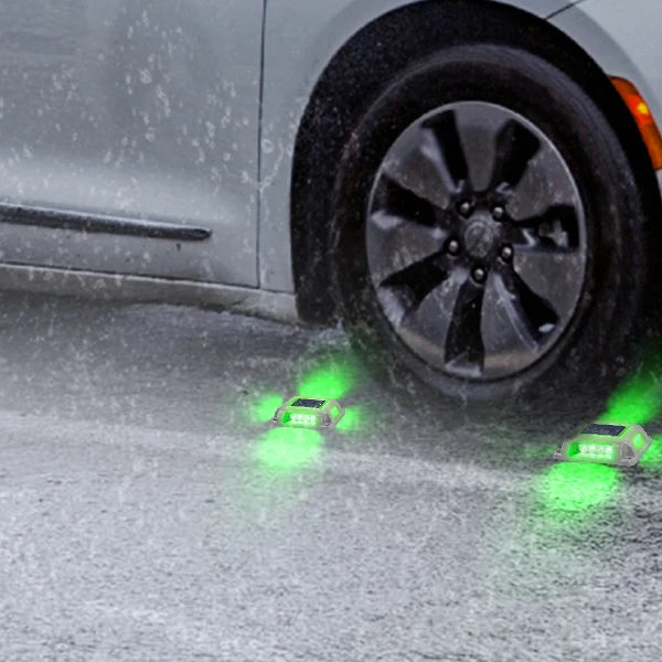 8PCS Solar Underground Deck Lights – IP65 Waterproof LED Spotlights for Garden, Lawn & Street Decor