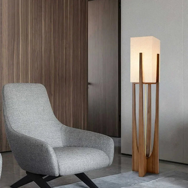 Nordic wooden floor lamps