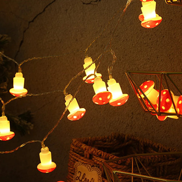 Mushroom LED fairy lights