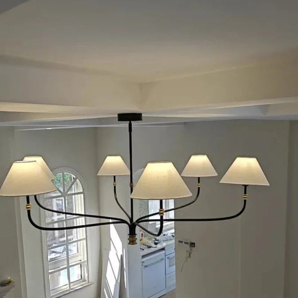 Decorative LED fabric ceiling light