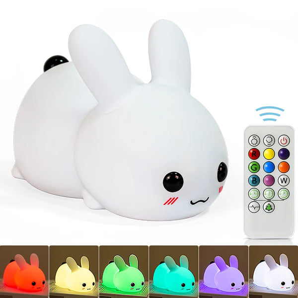 Cute Bunny silicone lamp