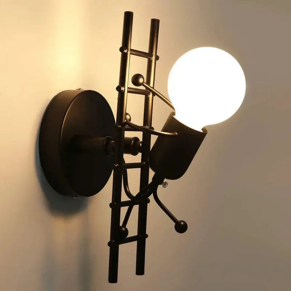 Retro style LED wall light