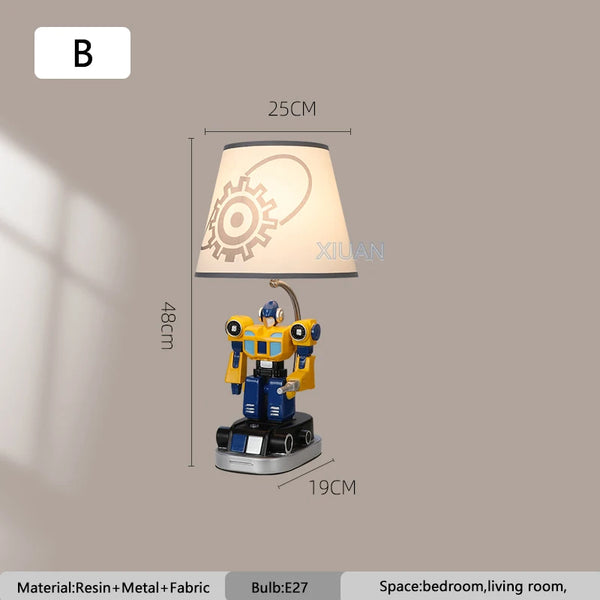 Robot LED bedside lamp