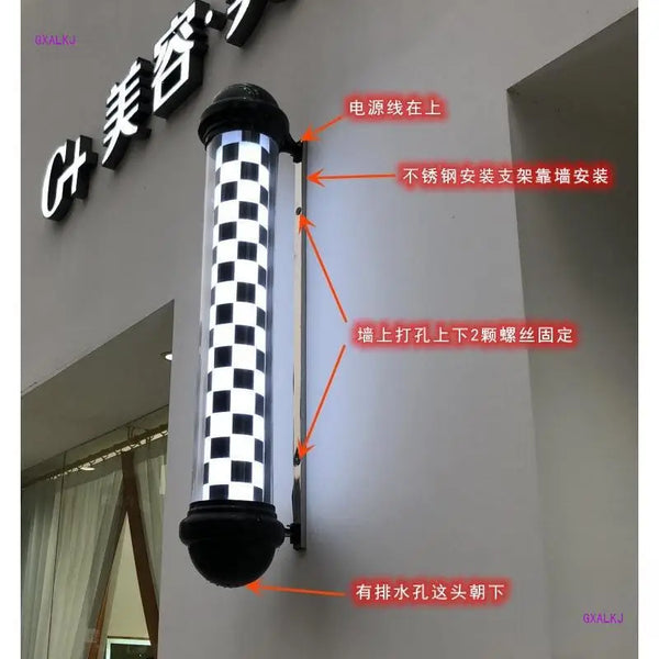 Beauty salon lighting, wall decoration