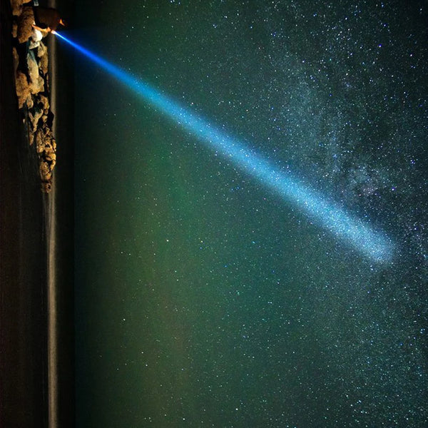 Most powerful tactical LED flashlight, 15000 mAh